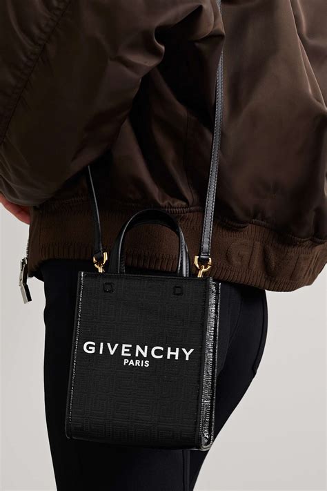 givenchy mini bond canvas & leather tote|Mini G.